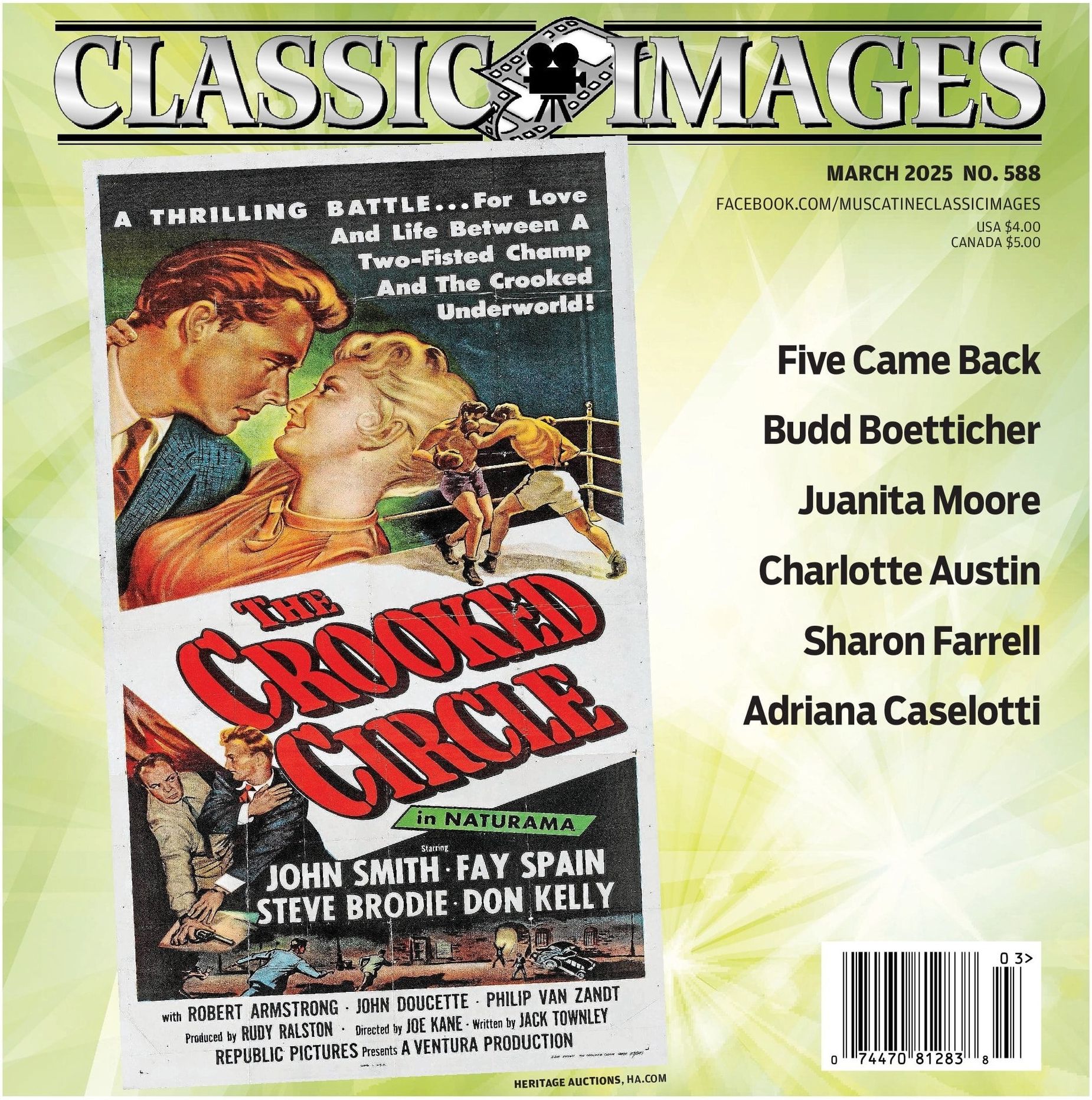 CLASSIC IMAGES magazine side cover Issue 588  March 2025