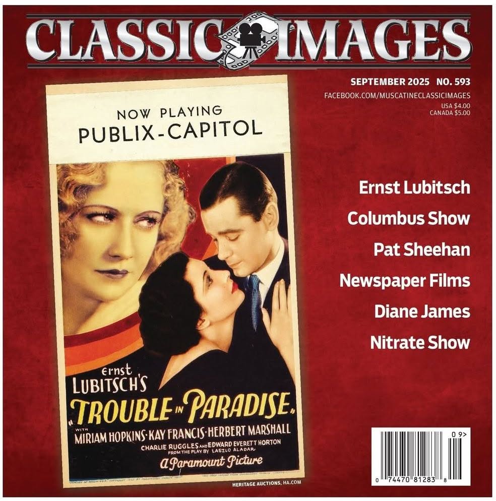 CLASSIC IMAGES magazine side cover Issue 593  September 2025