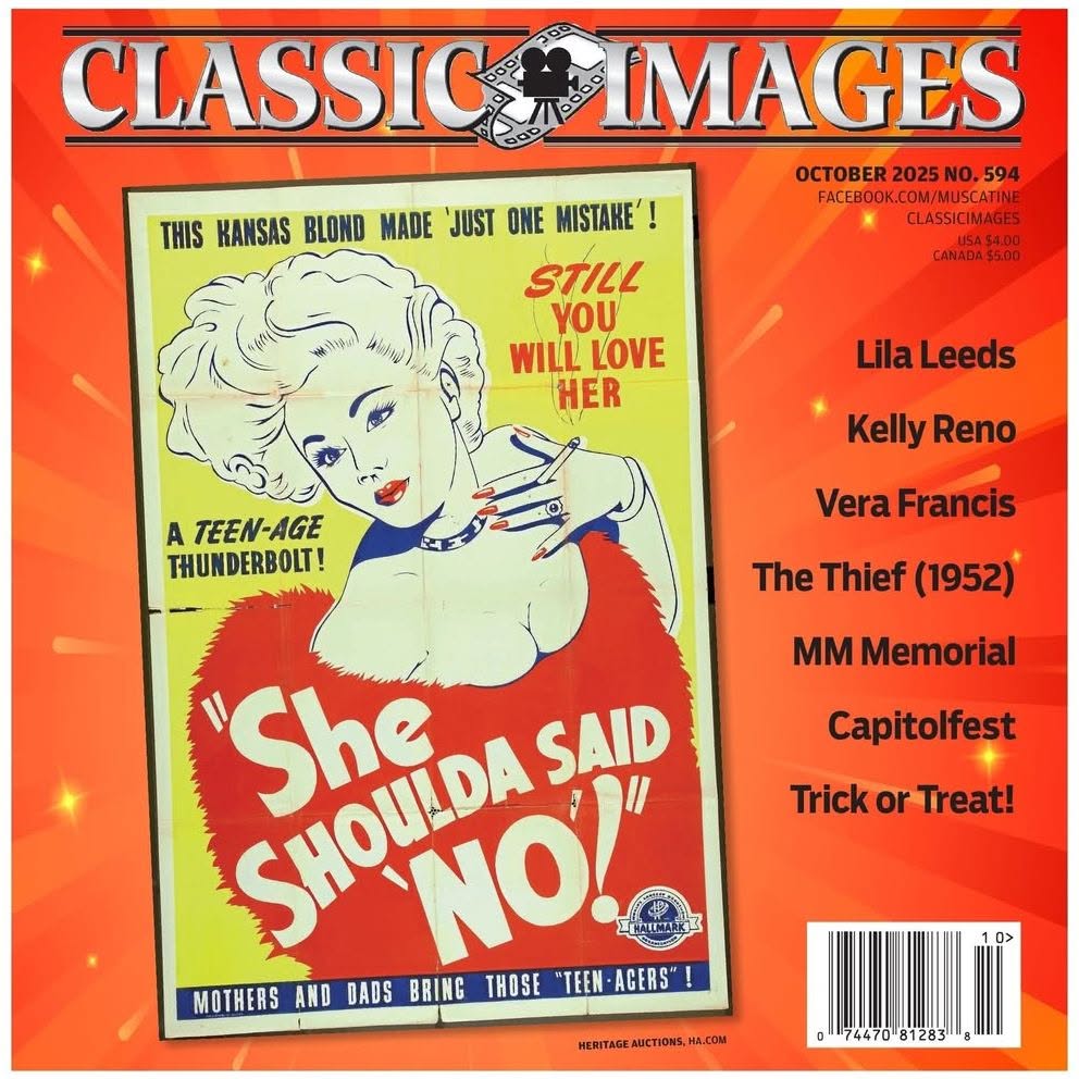 CLASSIC IMAGES magazine side cover Issue 594  October 2025