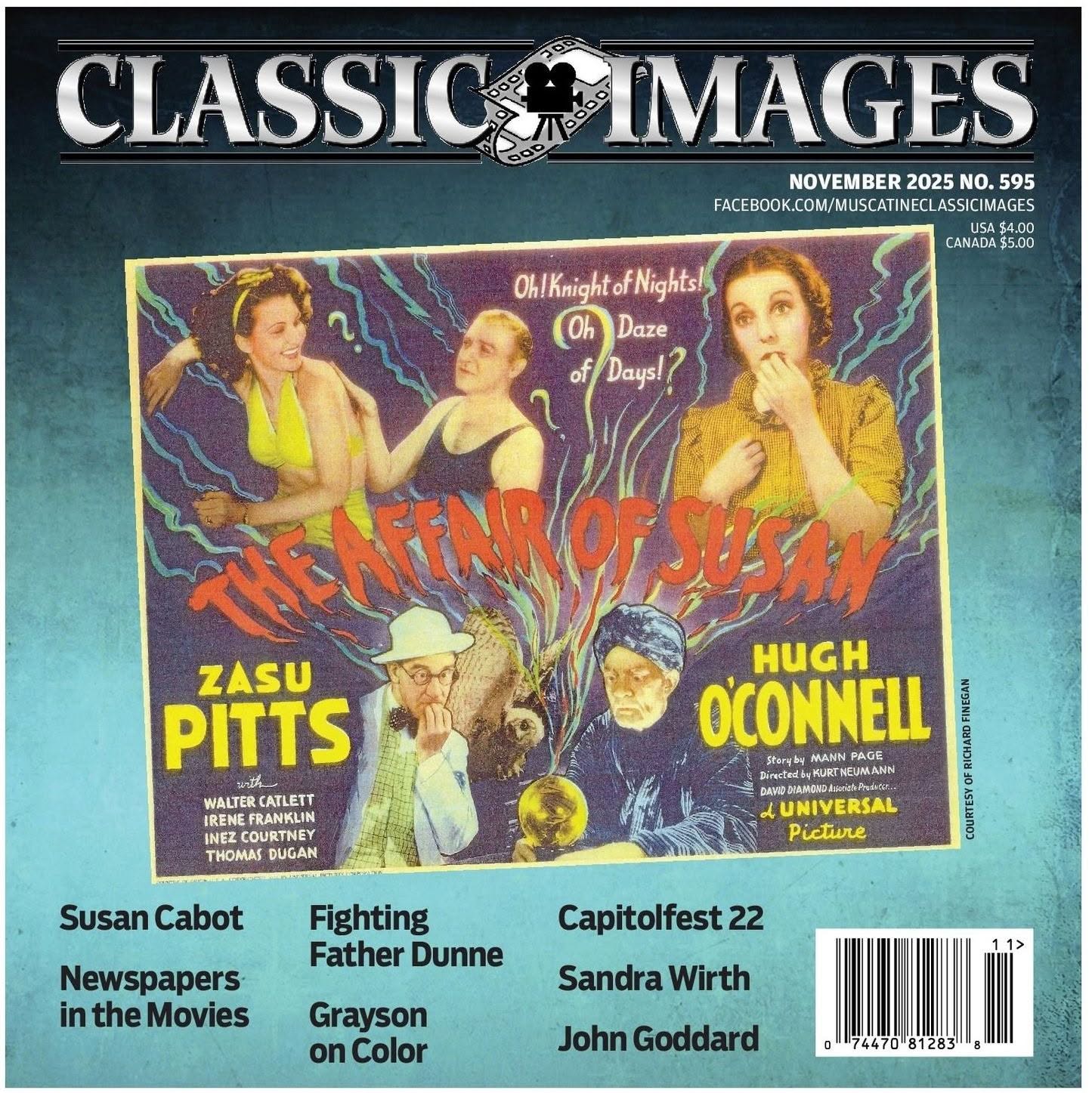 CLASSIC IMAGES magazine side cover Issue 595  November 2025
