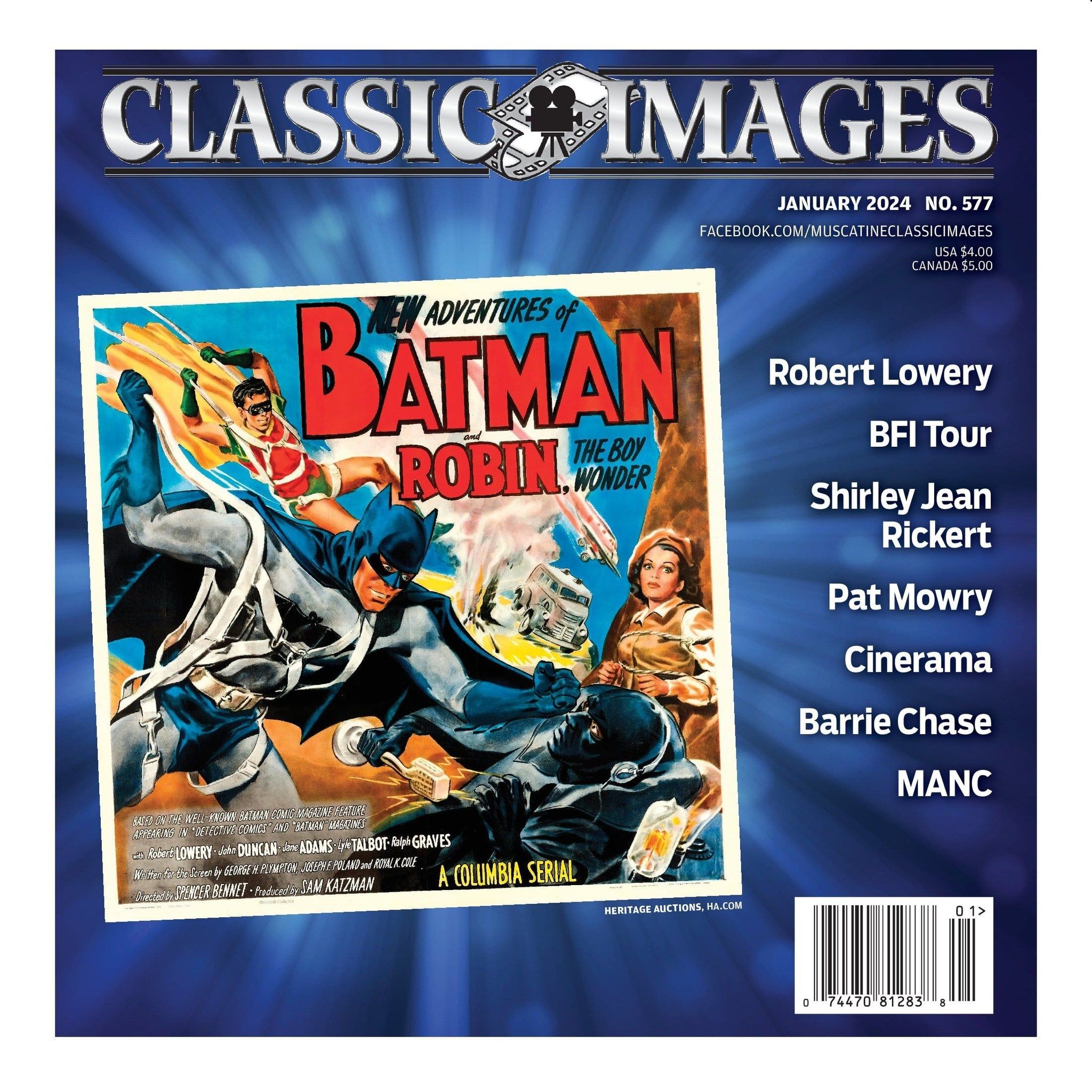 CLASSIC IMAGES magazine side cover Issue 577  January 2024