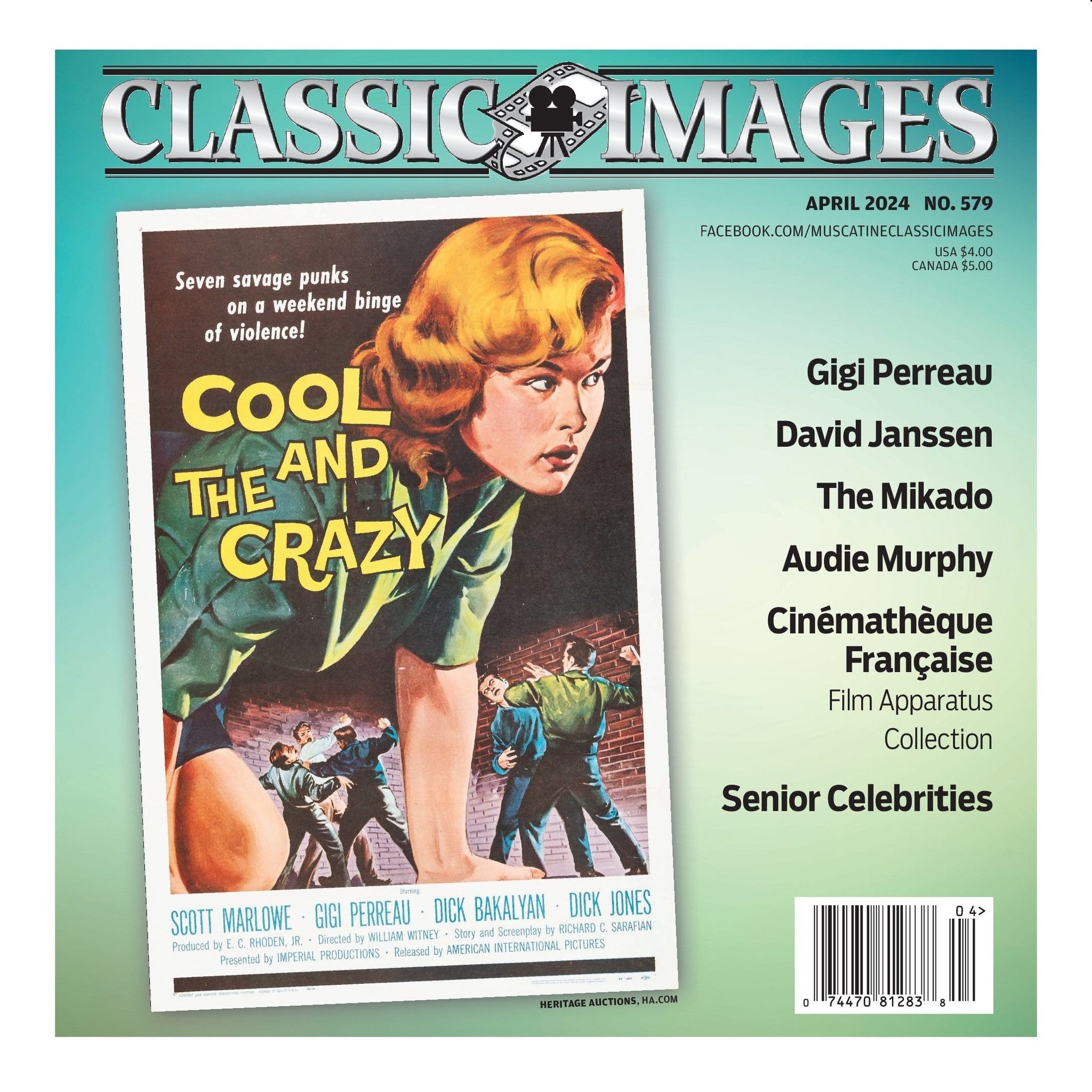 CLASSIC IMAGES magazine side cover Issue 579  April 2024