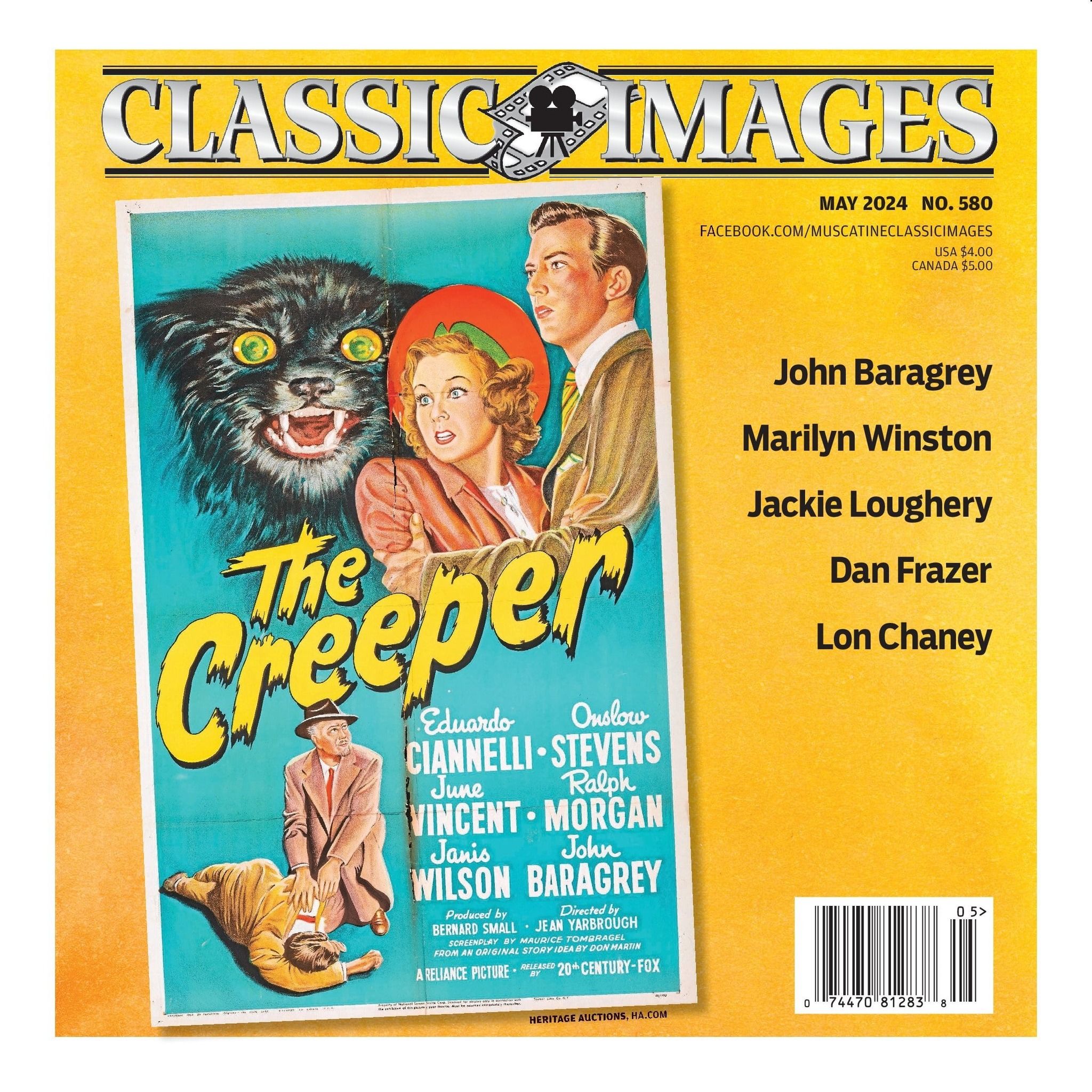 CLASSIC IMAGES magazine side cover Issue 580  May 2024