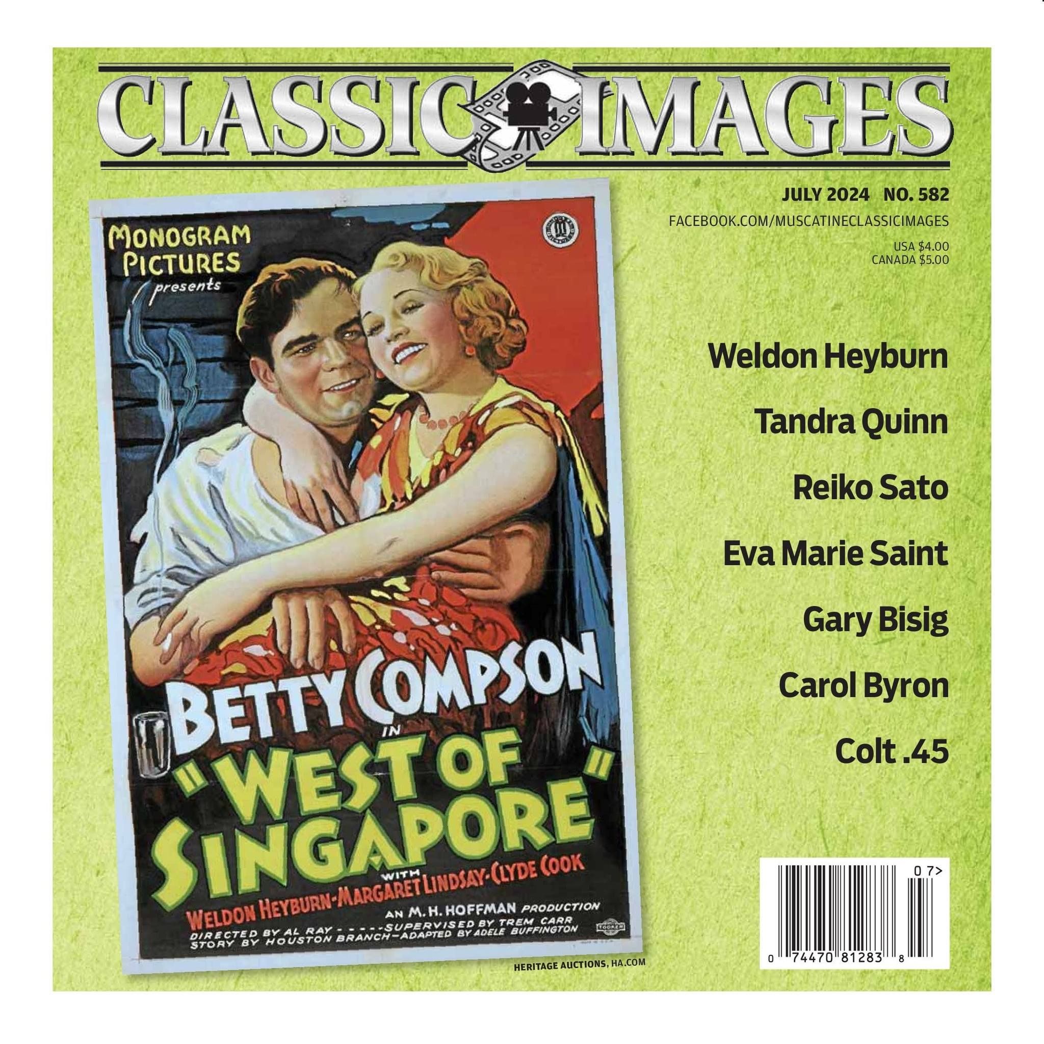 CLASSIC IMAGES magazine side cover Issue 582  July 2024