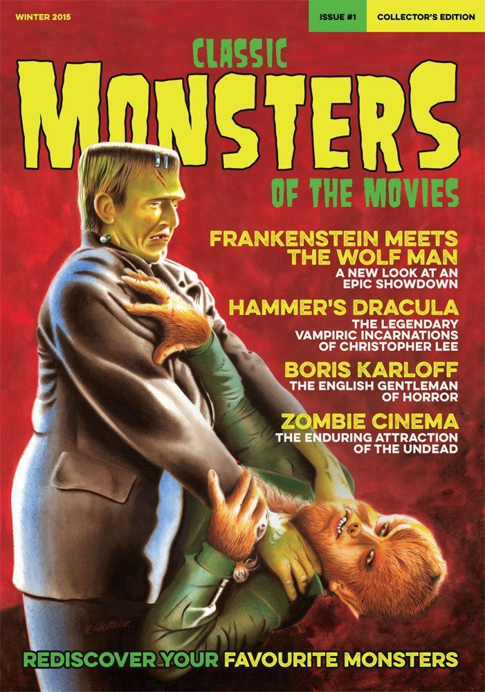 CLASSIC MONSTERS OF THE MOVIES magazine side cover Issue 1 Winter 2015