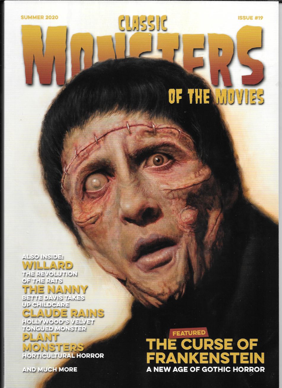 CLASSIC MONSTERS OF THE MOVIES magazine side cover Issue 19 Summer 2020