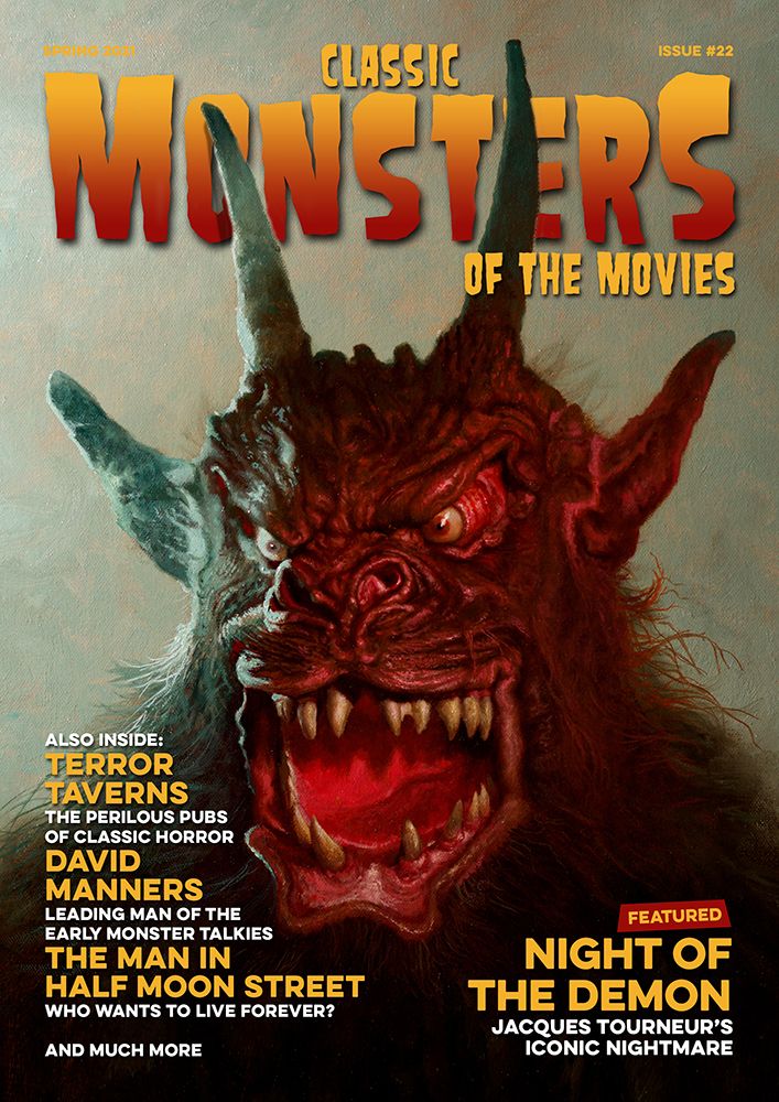 CLASSIC MONSTERS OF THE MOVIES magazine side cover Issue 22 Spring 2021