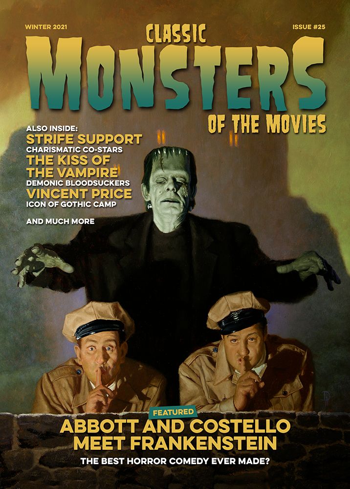 CLASSIC MONSTERS OF THE MOVIES magazine side cover Issue 25 Winter 2021