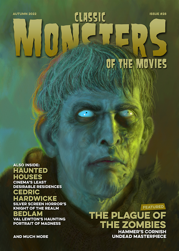CLASSIC MONSTERS OF THE MOVIES magazine side cover Issue 28 Autumn 2022
