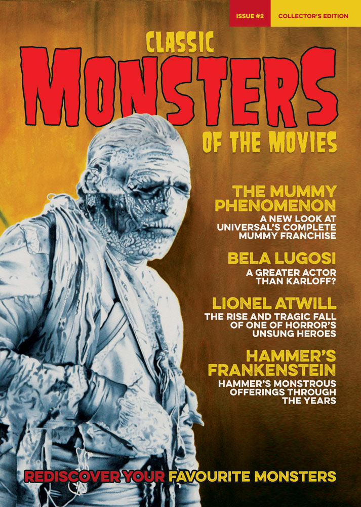 CLASSIC MONSTERS OF THE MOVIES magazine side cover Issue 2 January 2016