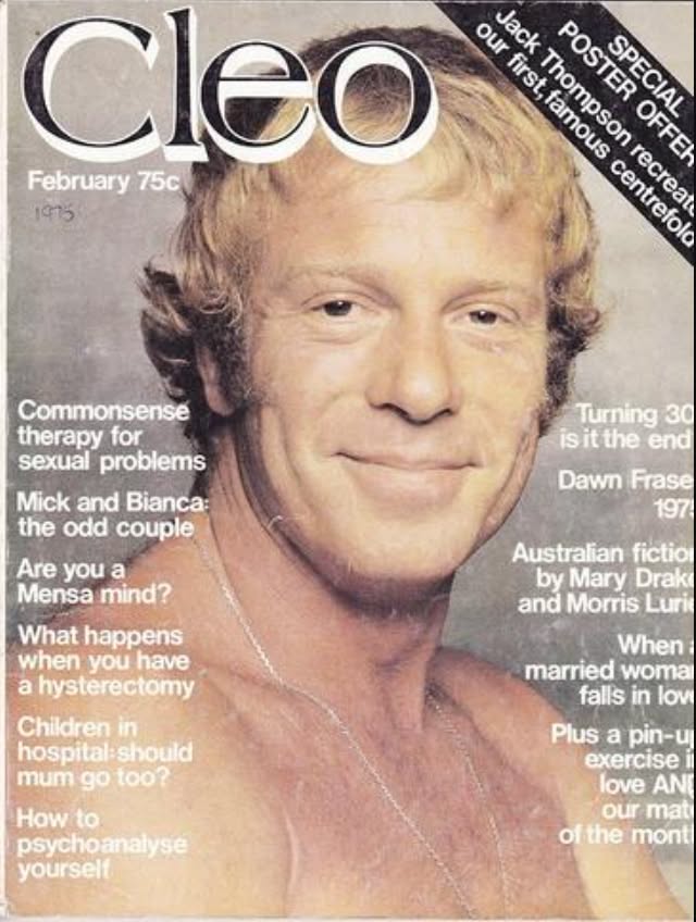 CLEO AUSTRALIA magazine side cover  February 1975