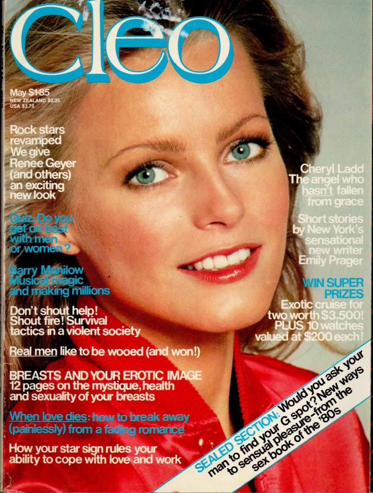CLEO AUSTRALIA magazine side cover  May 1983