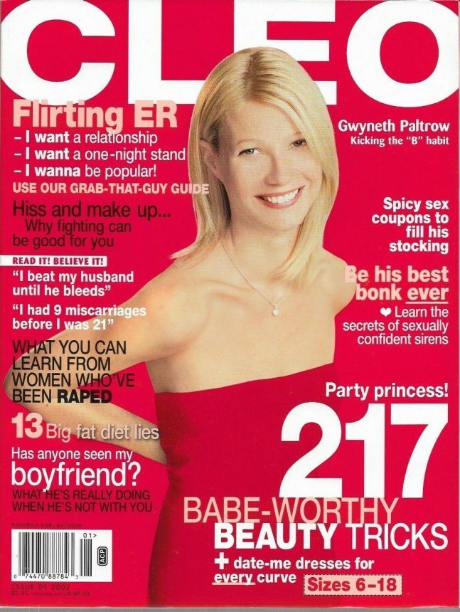 CLEO AUSTRALIA magazine side cover  January 2002