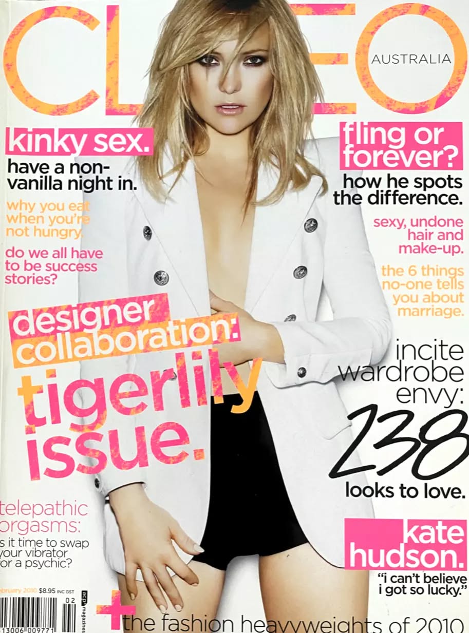 CLEO AUSTRALIA magazine side cover  February 2010