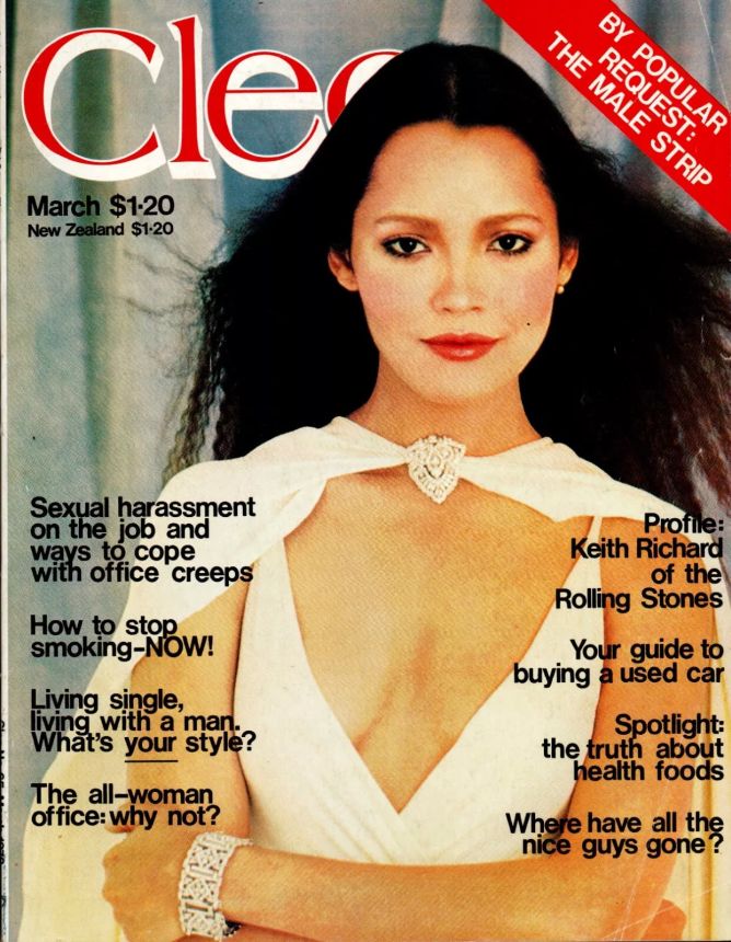 CLEO AUSTRALIA magazine side cover  March 1978