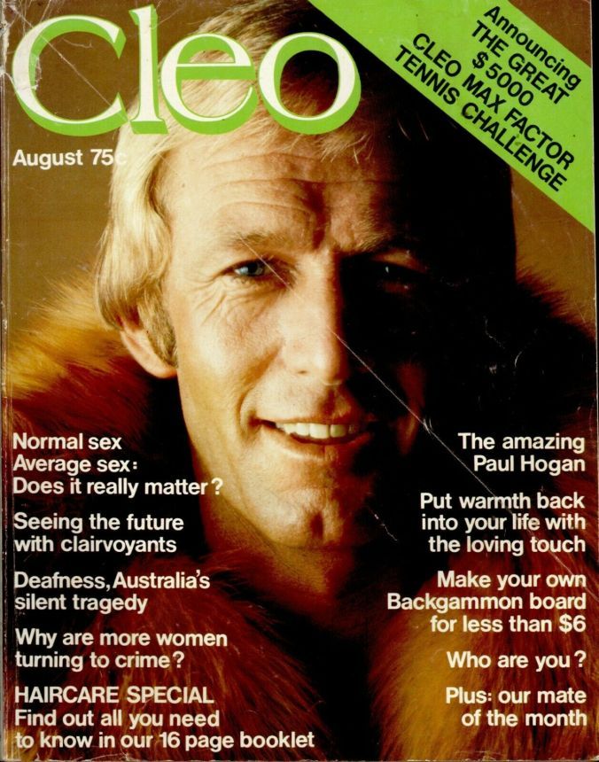 CLEO AUSTRALIA magazine side cover Issue 34  August 1975