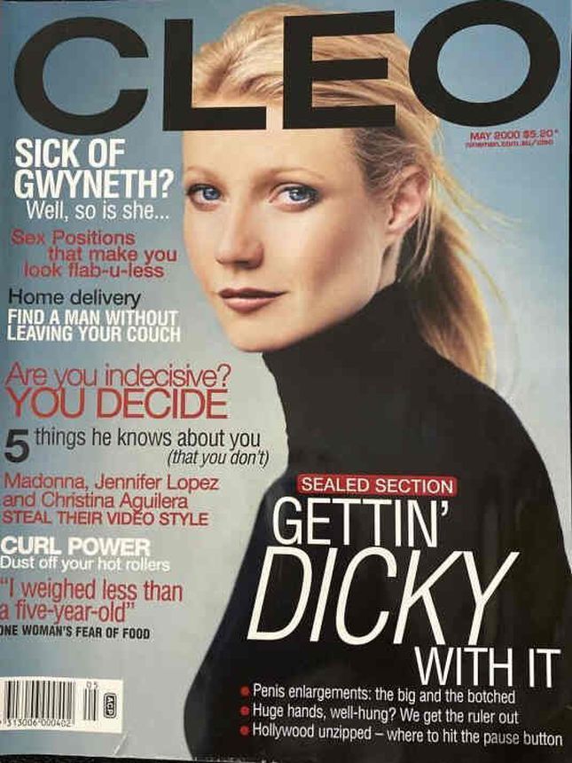 CLEO AUSTRALIA magazine side cover  May 2000