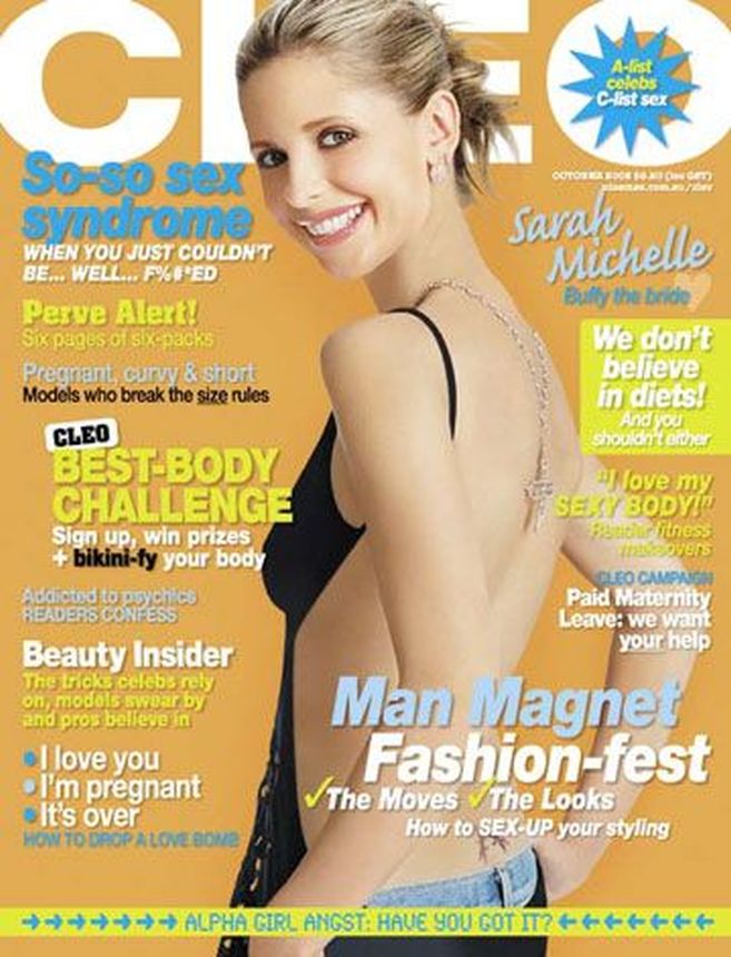CLEO AUSTRALIA magazine side cover  October 2002