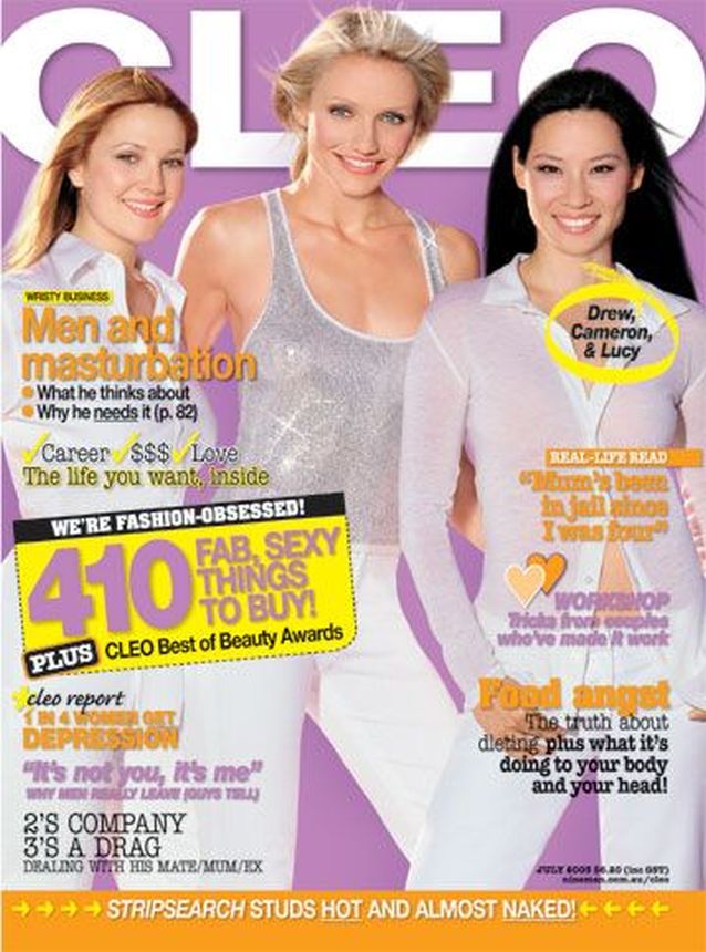 CLEO AUSTRALIA magazine side cover  July 2003