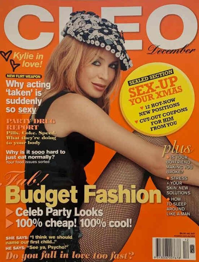 CLEO AUSTRALIA magazine side cover  December 2003