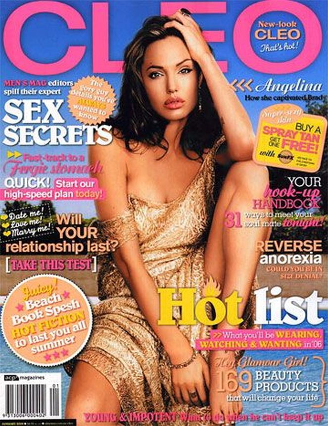 CLEO AUSTRALIA magazine side cover  January 2006