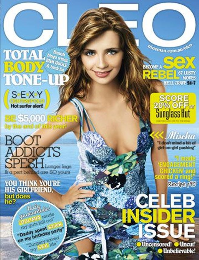 CLEO AUSTRALIA magazine side cover  April 2006