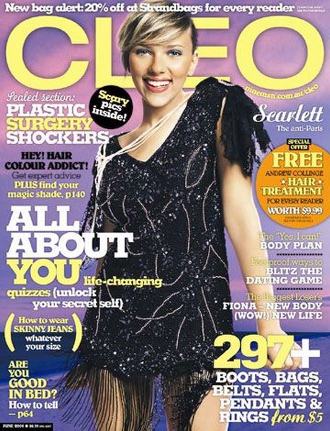 CLEO AUSTRALIA magazine side cover  June 2006