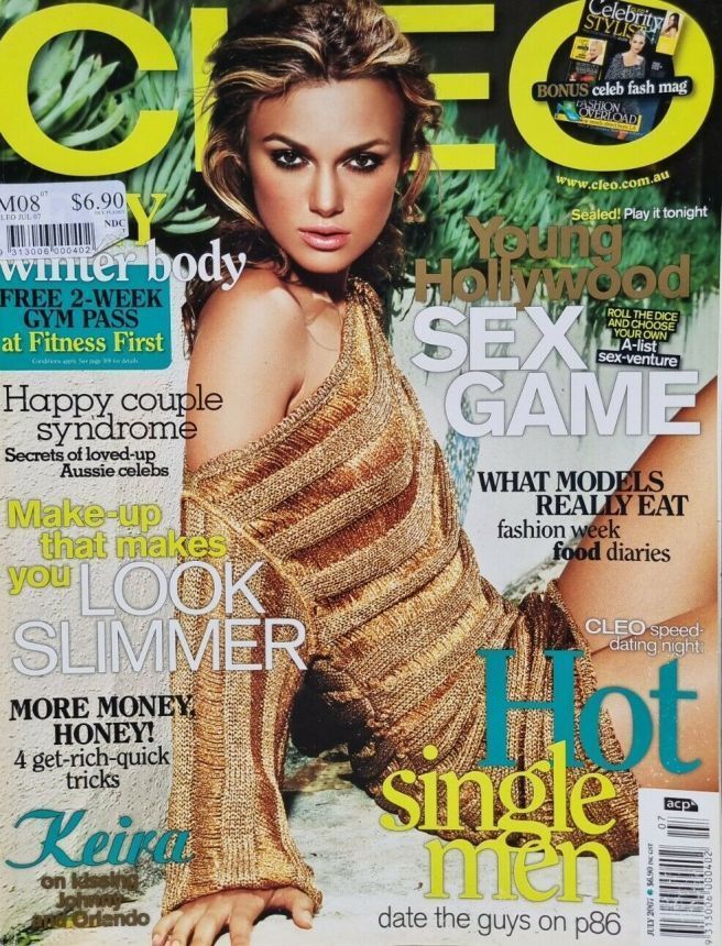 CLEO AUSTRALIA magazine side cover  July 2007