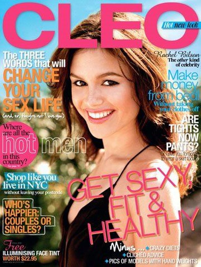 CLEO AUSTRALIA magazine side cover  April 2008