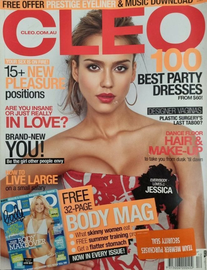 CLEO AUSTRALIA magazine side cover  December 2008