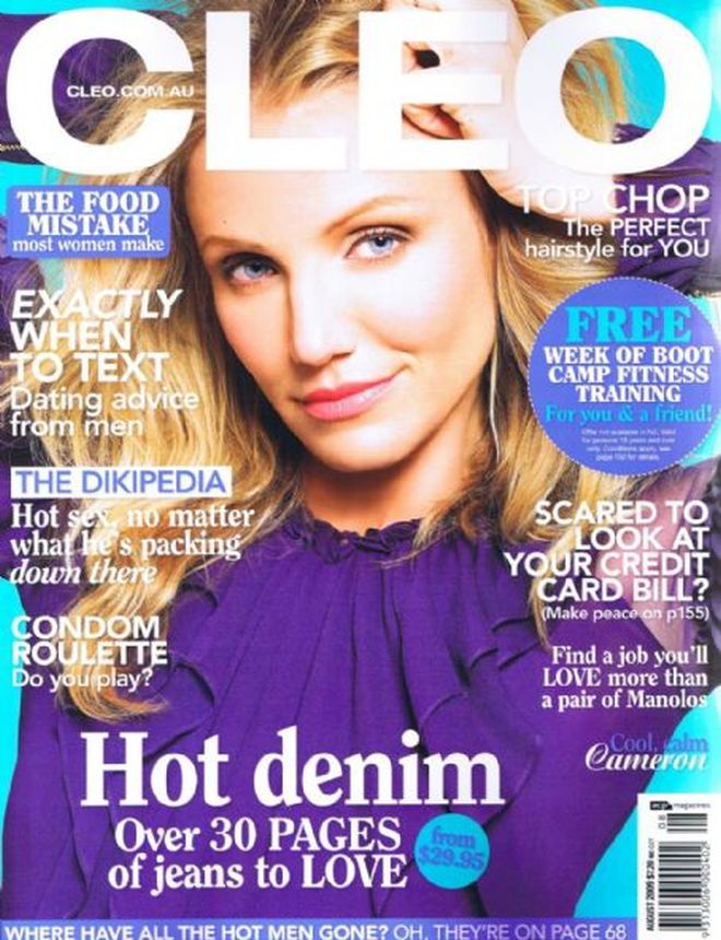 CLEO AUSTRALIA magazine side cover  August 2009