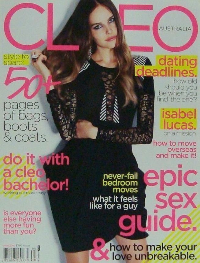 CLEO AUSTRALIA magazine side cover  May 2010