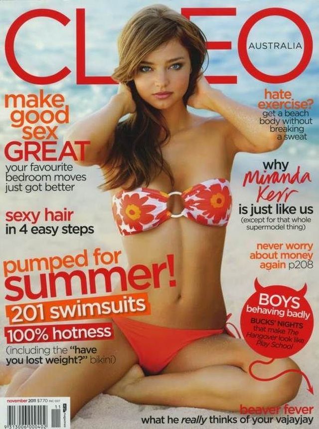 CLEO AUSTRALIA magazine side cover  November 2011