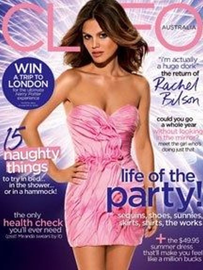 CLEO AUSTRALIA magazine side cover  December 2011