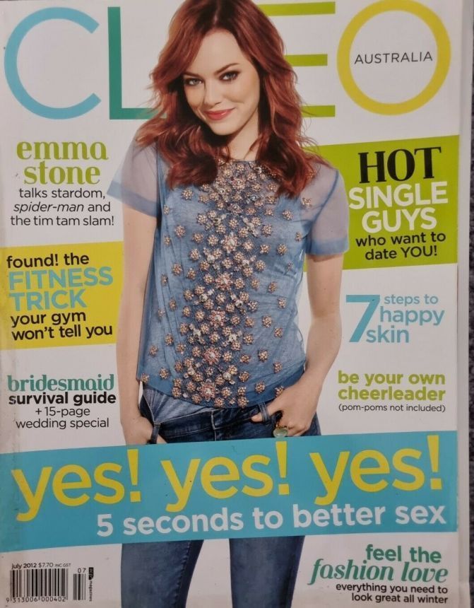 CLEO AUSTRALIA magazine side cover  July 2012