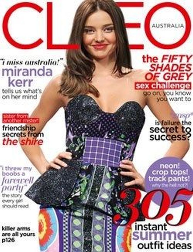 CLEO AUSTRALIA magazine side cover  October 2012