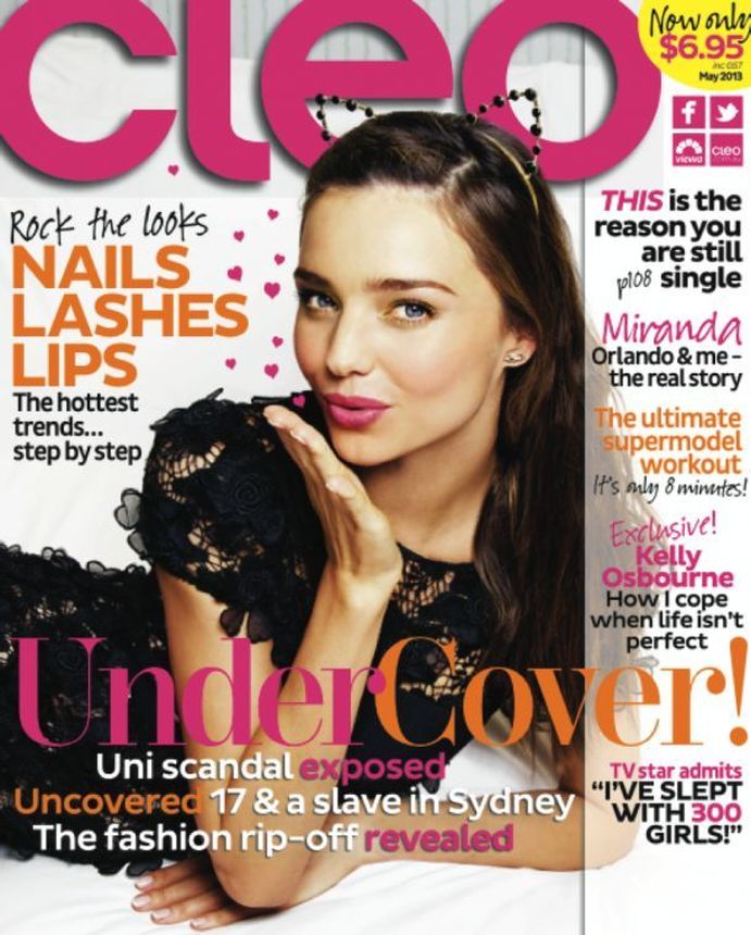 CLEO AUSTRALIA magazine side cover  May 2013