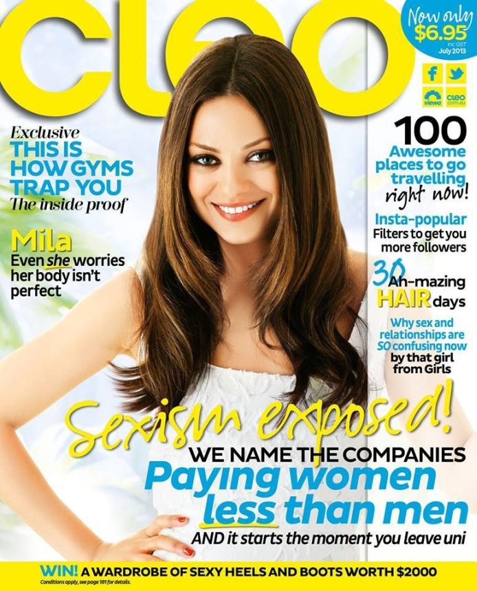 CLEO AUSTRALIA magazine side cover  July 2013