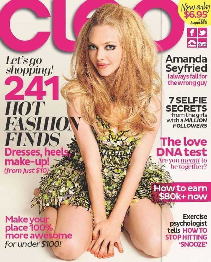 CLEO AUSTRALIA magazine side cover  August 2013