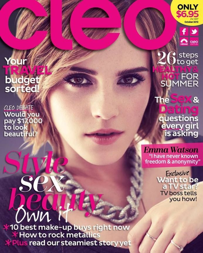 CLEO AUSTRALIA magazine side cover  October 2013