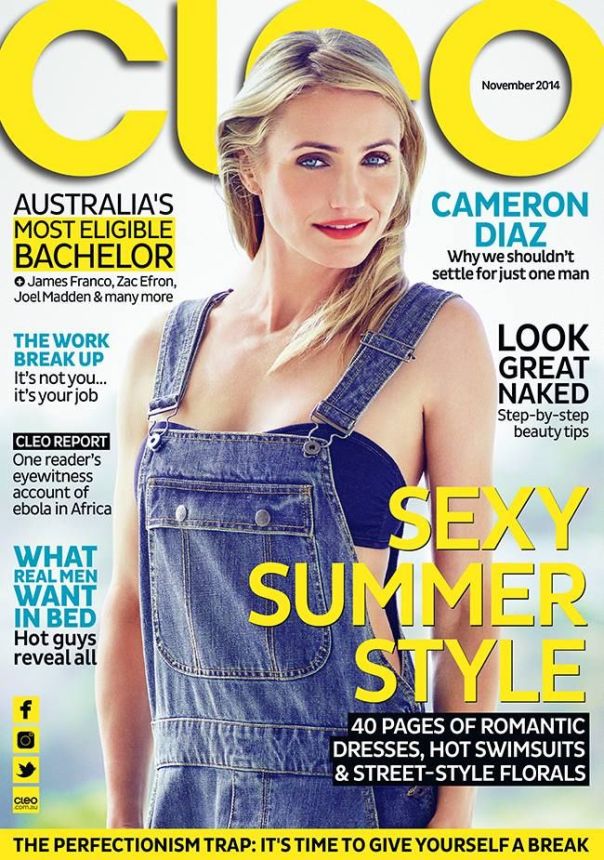 CLEO AUSTRALIA magazine side cover  November 2014