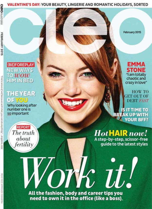 CLEO AUSTRALIA magazine side cover  February 2015