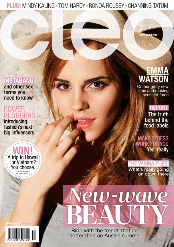 CLEO AUSTRALIA magazine side cover  November 2015
