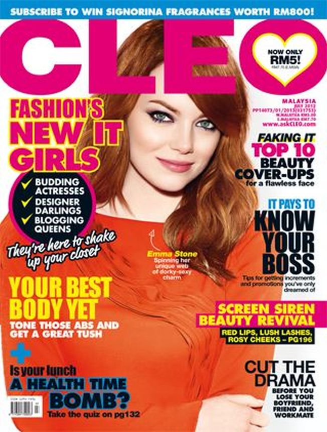CLEO MALAYSIA magazine side cover  July 2012