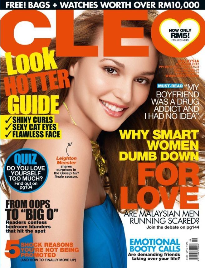 CLEO MALAYSIA magazine side cover  September 2012