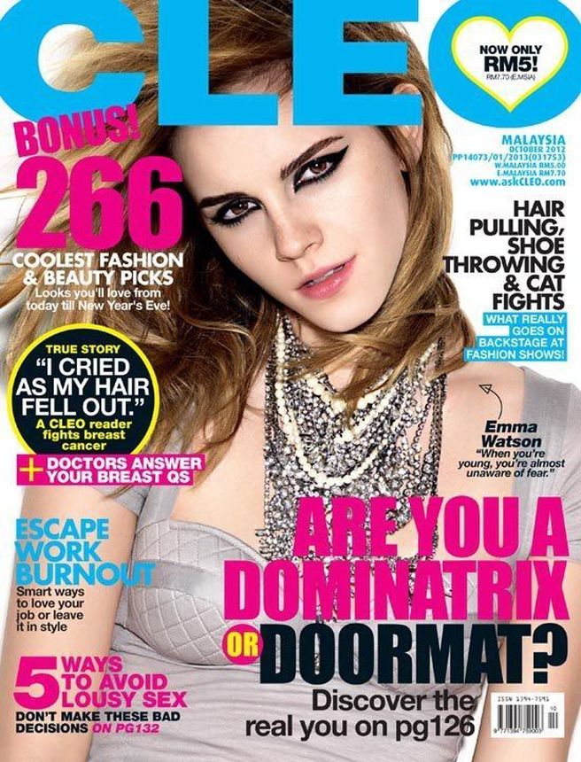 CLEO MALAYSIA magazine side cover  October 2012