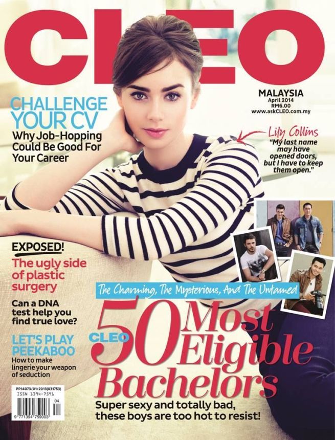 CLEO MALAYSIA magazine side cover  April 2014