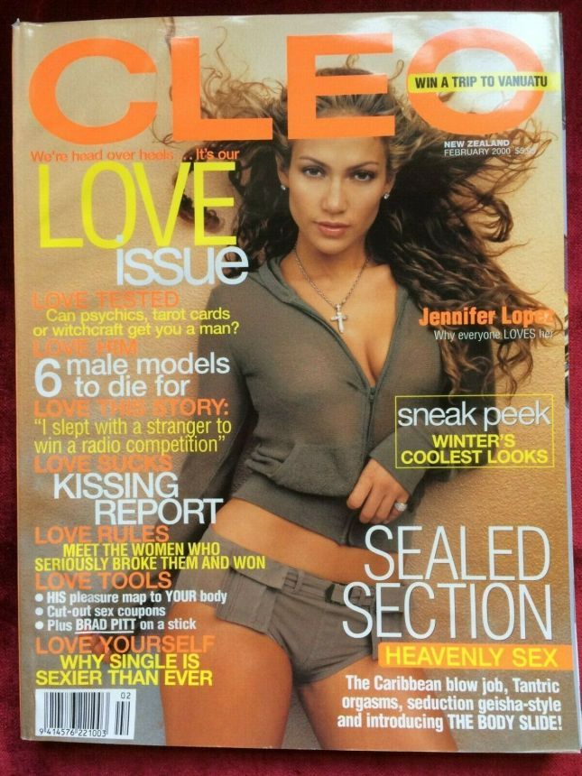 CLEO NEW ZEALAND magazine side cover Issue 138  February 2000