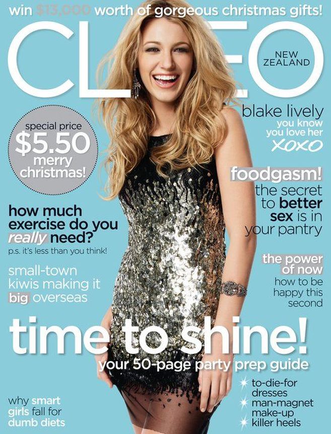 CLEO NEW ZEALAND magazine side cover  December 2010