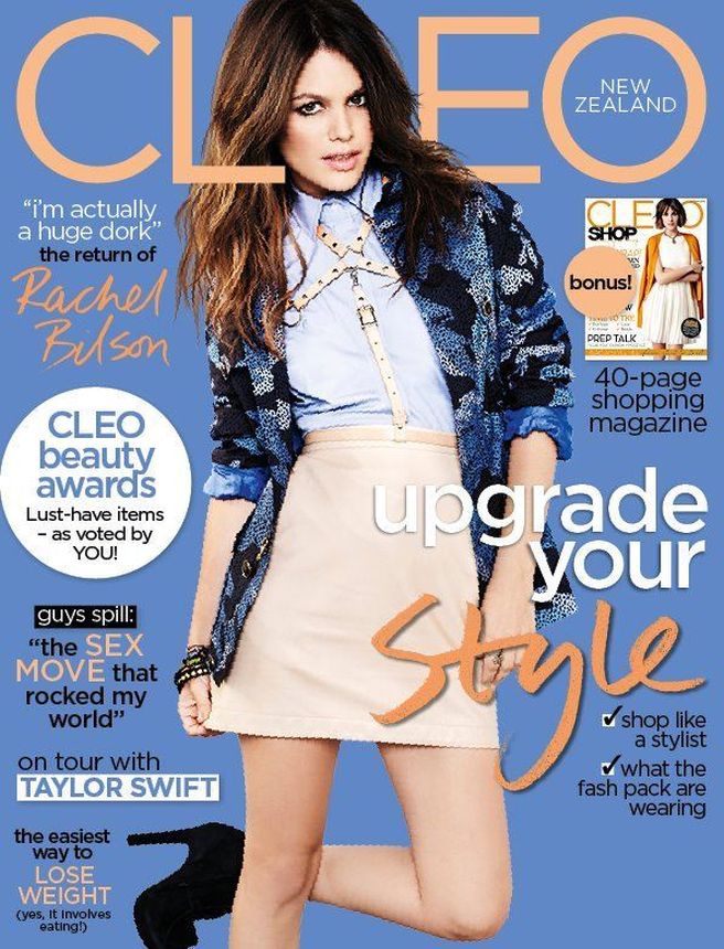 CLEO NEW ZEALAND magazine side cover  March 2012